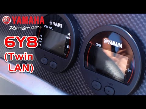 The best outboard gauges in the world - Yamaha 6Y8(Twin LAN) gauge tutorial