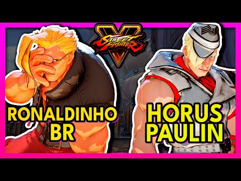 SFV 🥊 Ronaldinho BR (NASH) VS Horus Paulin (ED) 🥊 スト5  🥊 SF5 🥊 Street Fighter 5