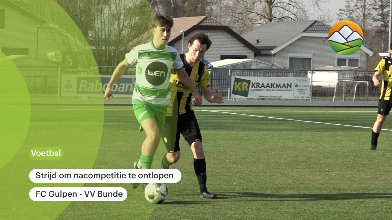 Gelijkspel in belangrijk duel tussen FC Gulpen en Bunde