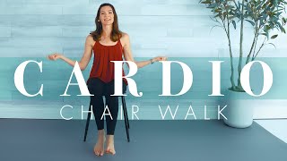 Chair Cardio Walking Workout for Seniors // Seated Exercises to the Music Beat!