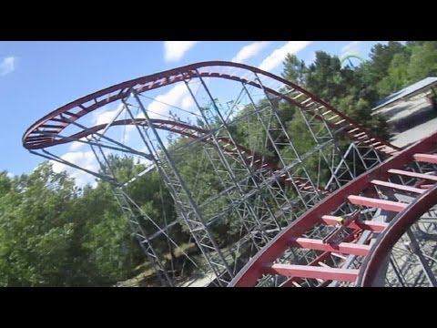 Viking Voyage front seat on-ride HD POV Wild Adventures