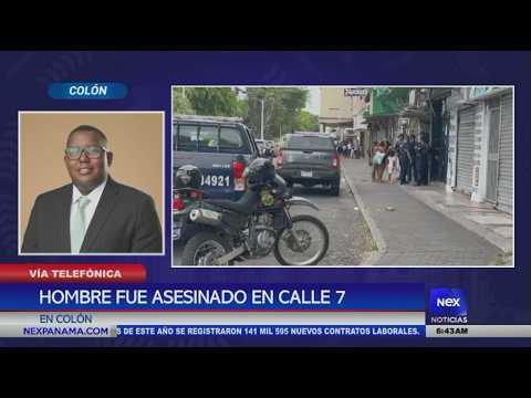 Reportan el as3s1n4t0 de un hombre en calle 7 en Colón