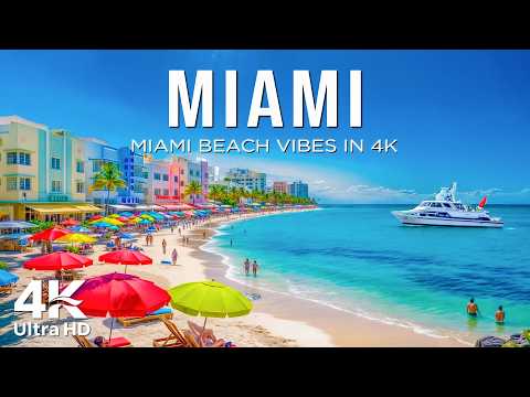 Miami 4K Drone Footage | South Beach, Skyline Views & Atlantic Coast Drone Footage UHD