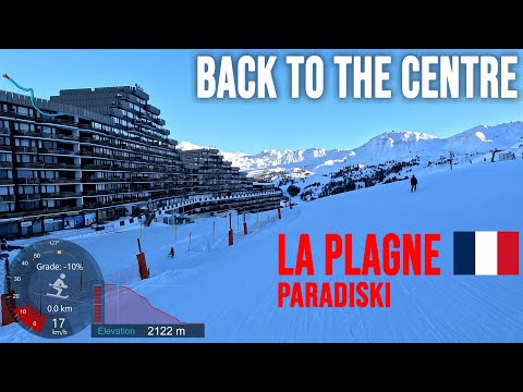 [4K] Skiing La Plagne, Back to the Centre to See What's There, Paradiski France, GoPro HERO11