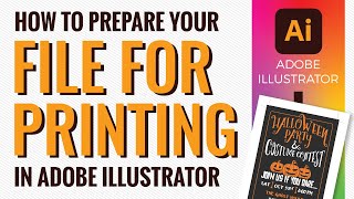 How to prepare an Illustrator file for printing and Save or Export as Acrobat PDF