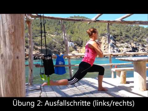 Die 3 Top Übungen für straffe Beine und Po mit dem Sling Trainer