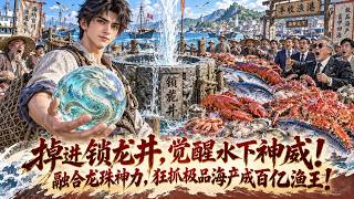 掉進鎖龍井覺醒水下神威？因禍得福融合龍珠神力，狂抓極品海產一躍成為百億漁王！#一口氣看完 #最新漫劇
