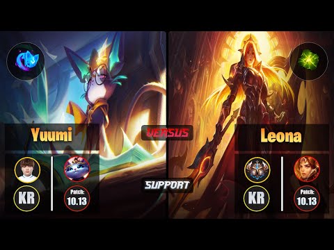 Beryl YUUMI (Support) [Summon Aery] VS LEONA - Challenger KR Patch 10.13