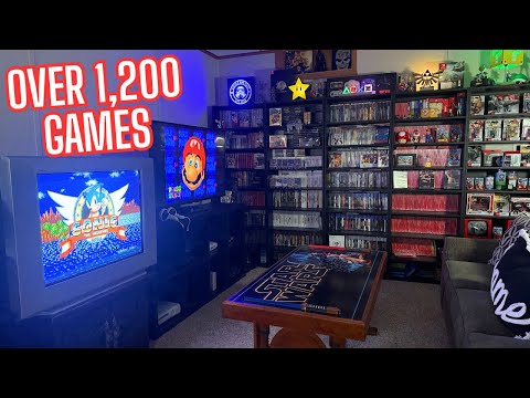 Full Game Room Tour - Games, Consoles, Arcades and MORE