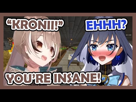 Mumei gets Amazed with Kronii's House in Minecraft【Hololive/Eng sub】