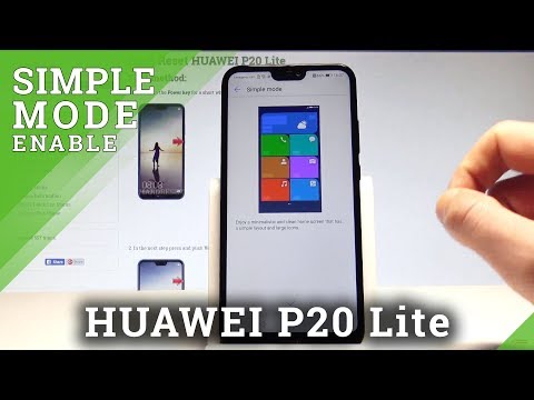 How to Enter Simple Mode in HUAWEI P20 Lite - Minimalistic Look |HardReset.Info