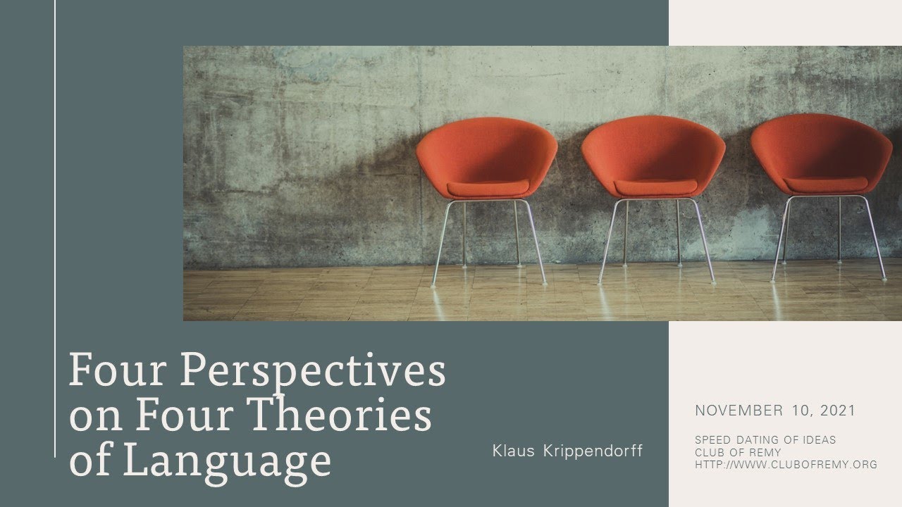 Klaus Krippendorff: Four theories of using language