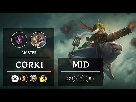 Corki Mid vs Zed - KR Master Patch 9.3