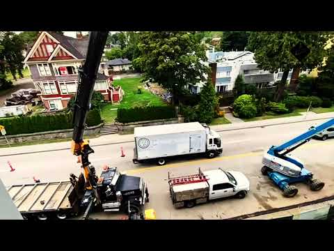 Steel Canopy Installation, New Westminster