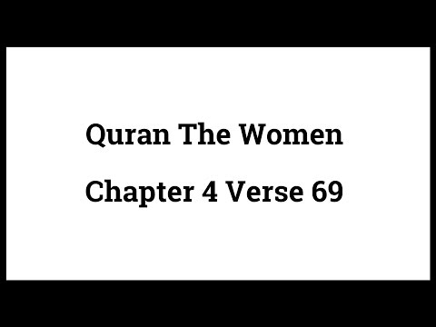 Quran The Women 4:69