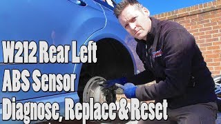W212 E Class Rear Left ABS ESP Sensor Replace Guide 44B100 DIY Mercedes