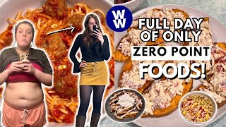 I Ate ONLY Zero Point Foods for a Day | WeightWatchers | What I Eat in a Day For Weight Loss