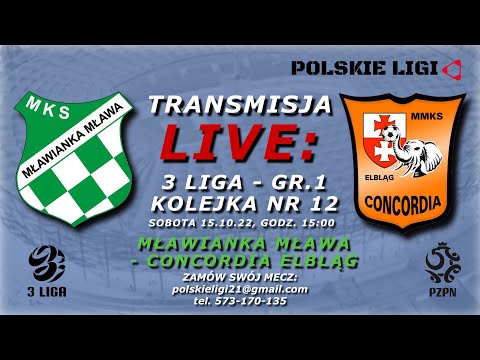 LIVE: MŁAWIANKA MŁAWA - CONCORDIA ELBLĄG