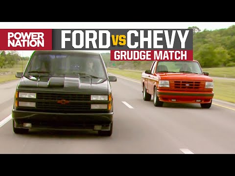 MuscleTrux Wars FINALE: Ford Lightning vs Chevy 454 SS Grudge Match - Trucks S10, E19