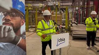 CBIA president visits Wallingford steel plant as part of 2025 Manufacturing Tour