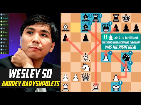 ♟️Wesley So STUNS Andrey Baryshpolets! [Stockfish 17]