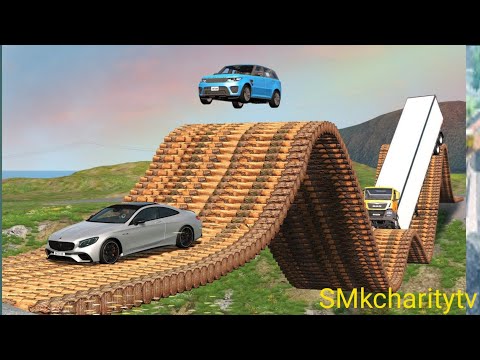Car vs loop bridge BeamNG drive | car vs loop 😱| car vs rollercoaster bridge - BeamNG drive #3