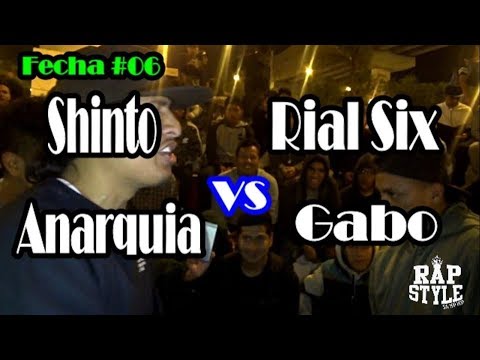 ANARQUIA,SHINTO vs RIAL SIX,GABO -16avos- 1ra Liga Rapstyle Sjl (Fecha 06) 2017