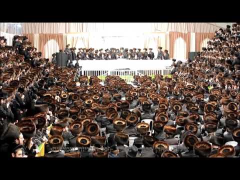 Skverer Rebbe Shabbos in Meron