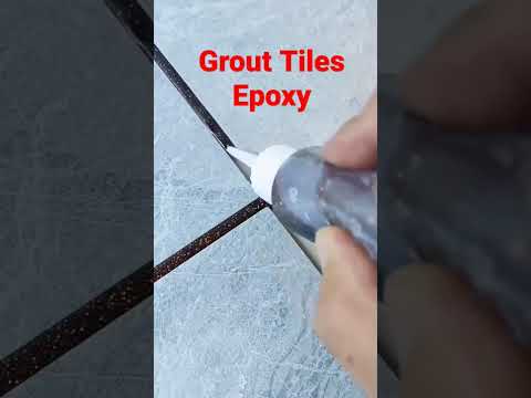 How to apply grout tiles Epoxy tiles flooring