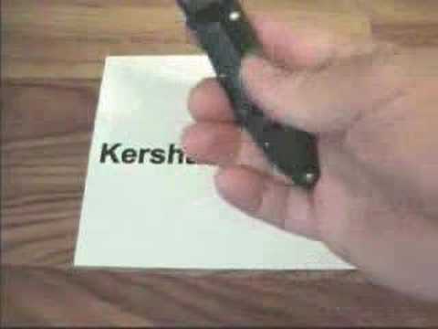 Kershaw Leek Black Knife 1660CKT Demonstration