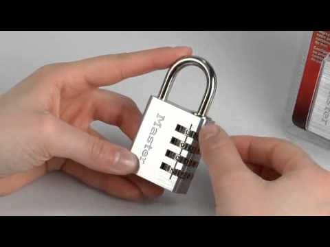 Master Lock Metal WORD Combination Padlock 2 x 1 916 Silver