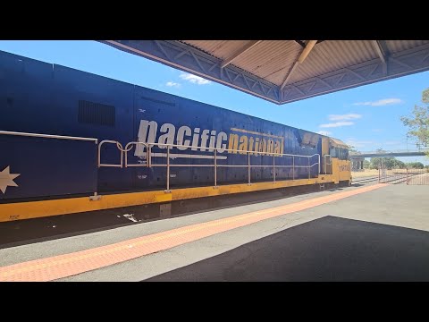 1AM8 up JBRE The Overland (NR108, 7V), Adelaide to Melbourne, 1410, 1/2/26, Horsham VIC 