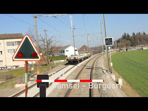 Cab ride Ramsei to Burgdorf - Führerstandsmitfahrt Ramsei nach Burgdorf