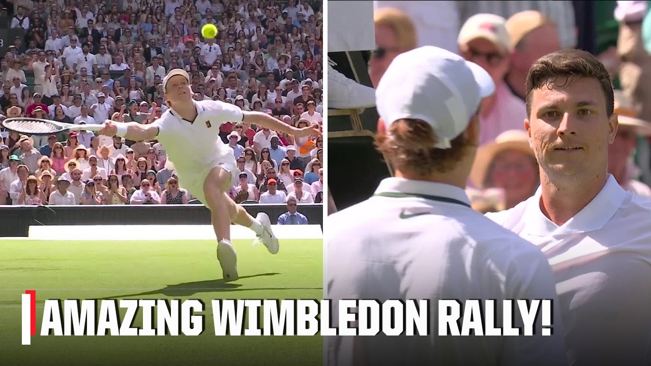 WHAT A RALLY for Jannik Sinner and Miomir Kecmanovic! 🎾 | 2026 Wimbledon