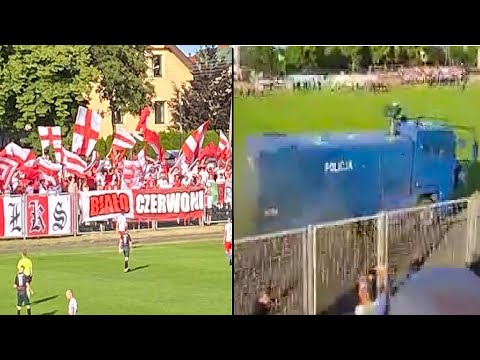 Przerwany mecz Warmia Grajewo - ŁKS Łomża | 10.06.2023