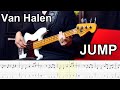 Van Halen - Jump // BASS COVER + Play-Along Tabs