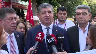 YENİ Parti Mersin İl Başkanlığı Vahap Seçer'e destek için Mersin Adliyesi'ne yür