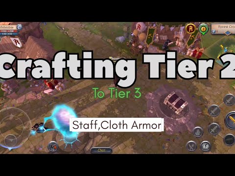 How To Craft Tier 3 Staff,Cloth Armor | Albion Online Gameplay