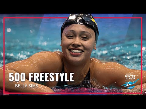 Bella Sims Wins Women's 500 Freestyle | 2022 Speedo Winter Junior Championships West