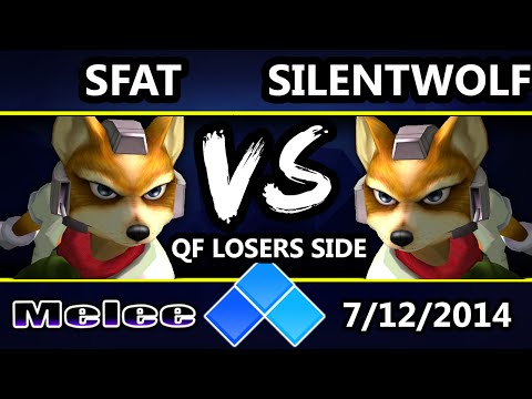 EVO 2014 - GC | Silent Wolf (Fox) Vs. MIOM | SFAT (Red) SSBM Losers Bracket - Melee