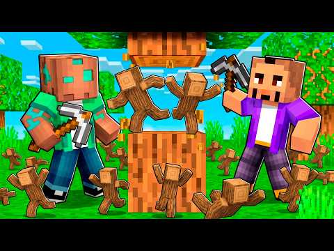 Creamos un EJERCITO Rompiendo BLOQUES en Minecraft!