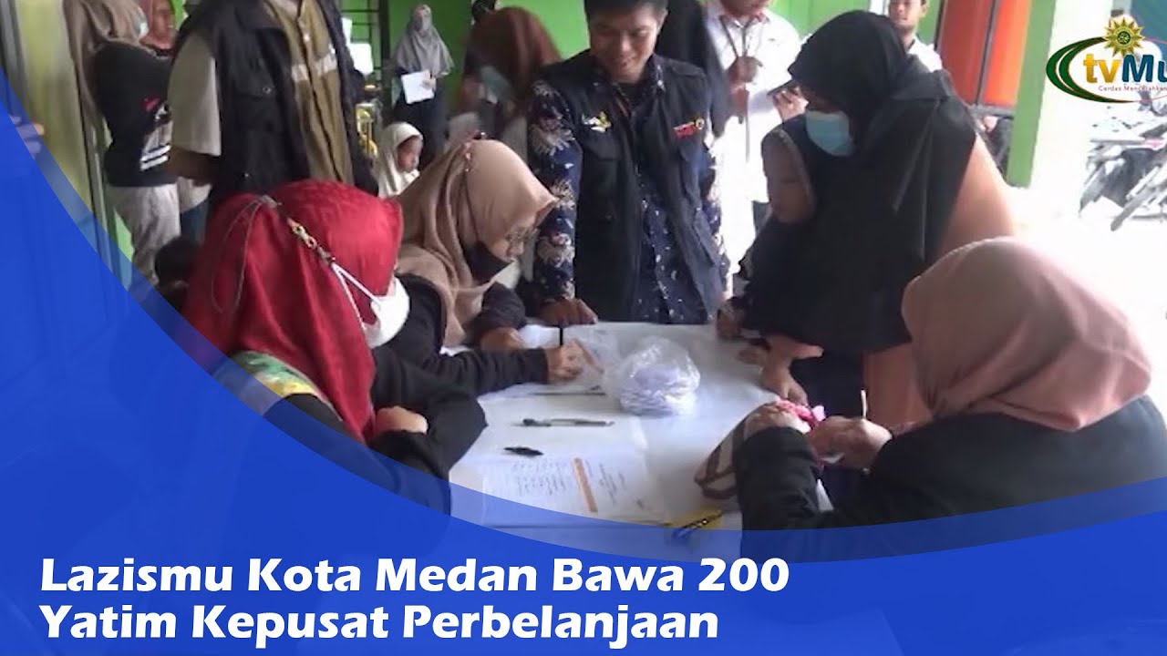 Lazismu Kota Medan Ajak Ratusan Anak Yatim Belanja Pakaian Lebaran