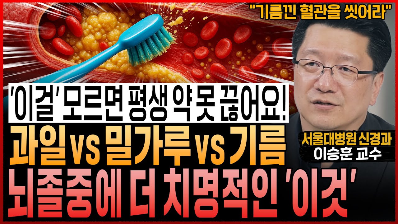 “‘이것’ 모르면 평생 약 못 끊어요” 과일 vs 밀가루 vs 기름, 혈관에 더 치명적인 것은? (서울대병원 이승훈 교수 통합본)