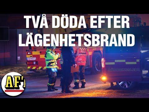 Två döda efter brand: "Hoppat från balkong"