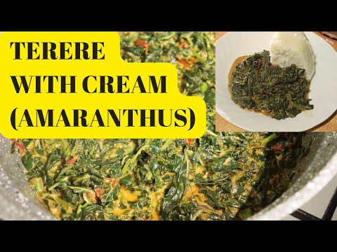 How to Make Terere Without Overcooking| Amaranthus| Best Terere Stew With Cream| Tsimboga
