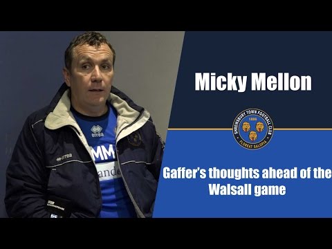 INTERVIEW | Micky Mellon pre Walsall (A) - Town TV