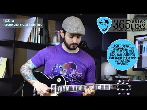 Lick 18/365 - Harmonized Major Bends in C | 365 Guitar Licks Project