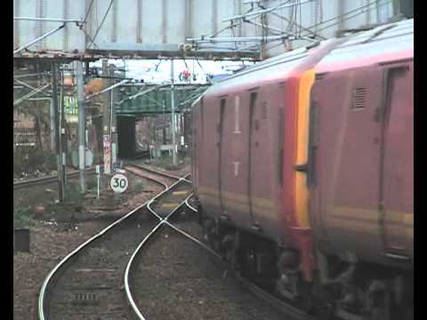Mail on the ECML Shieldmuir to Willesden through Manors Station Newcastle 6th December 2014