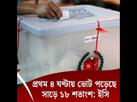 সকাল ৮টা থেকে ৪ ঘণ্টায় ভোট পড়েছে সাড়ে ১৮ শতাংশ: ইসি