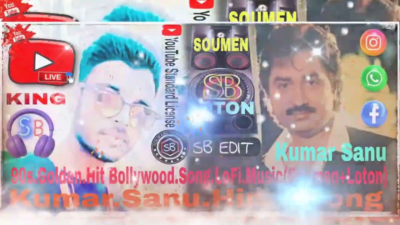 90s Golden Hit Romantic Bollywood Hindi 5 Gane🎧Kumar Sanu💕Love Song🎶LoFi MusicMix🩷(Soumen+Loton)🩵LBS